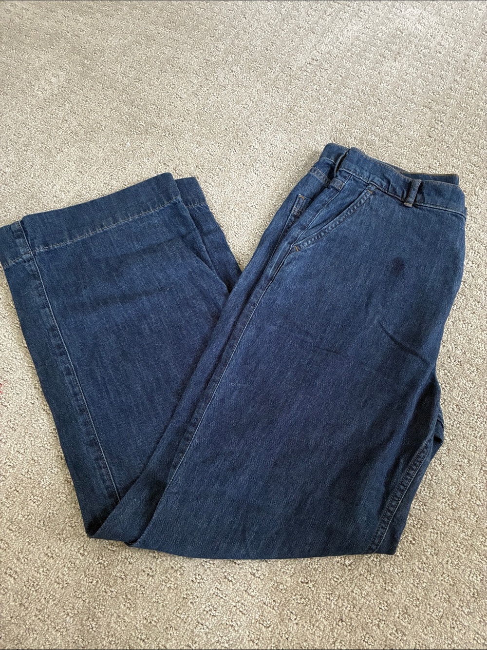J. Crew Women's Dark Blue Boot-Cut Jeans